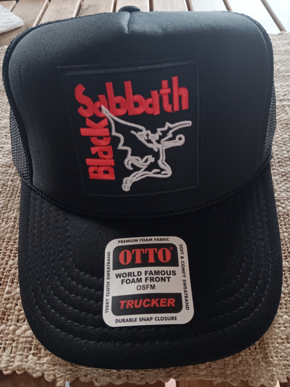 Black Sabbath Black Trucker Hat